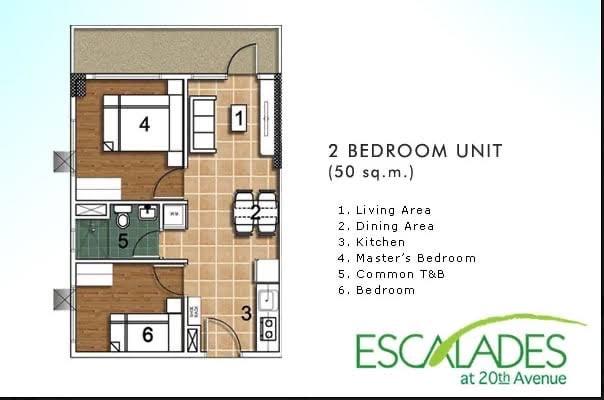2-Bedroom Furnished Unit for Sale | Escalades at 20th Avenue - Image 8